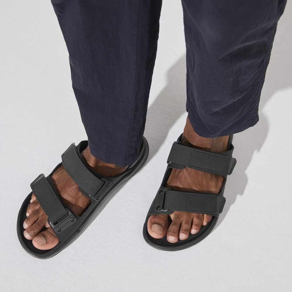 Birkenstock Men's Birko-Floor Atacama Sport Sandals Black NWOB EU 43 US 10